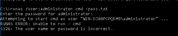 How to runas administrator using cmd - Microsoft Q&A