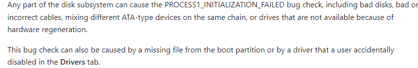 Process1_initialization_failed when trying to update to windows 11 via ...