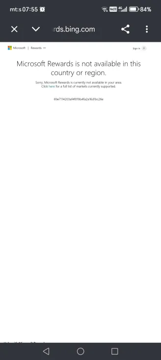 microsoft rewards not available in serbia - Microsoft Q&A