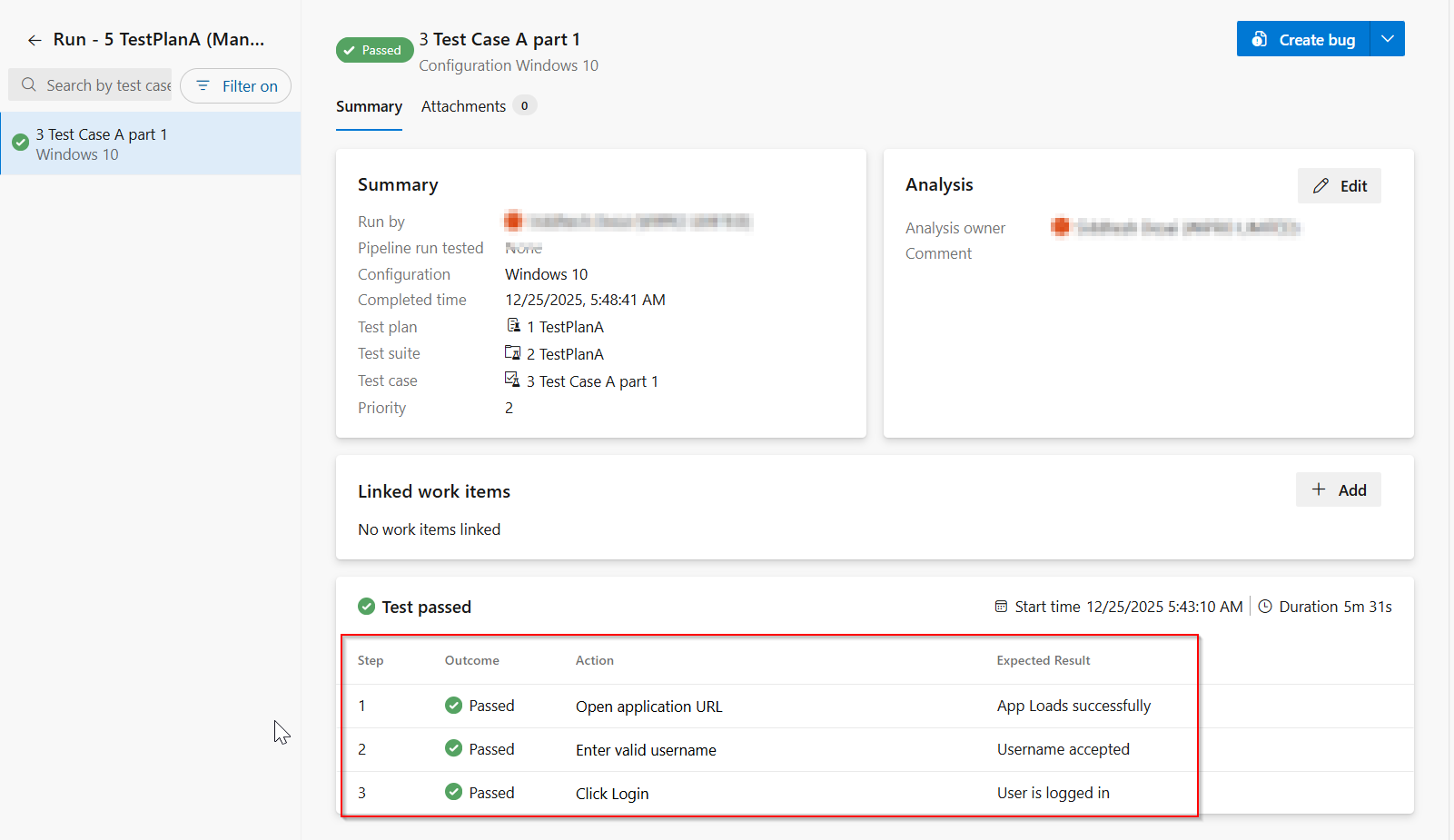 Subject: Manual Test Runs – Step Results Visibility After Execution ...