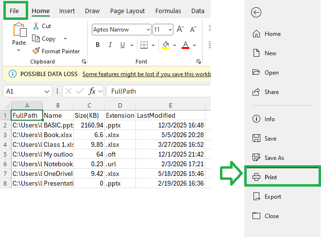 Index of a onedrive file - Microsoft Q&A