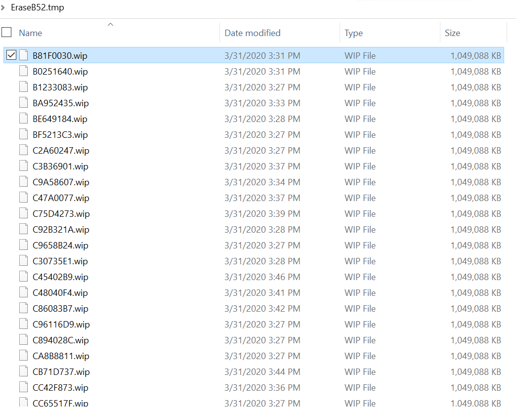 is it safe to erase WIP type file? - Microsoft Q&A