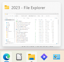 Something has changed with taskbar view upon hovering - Microsoft Q&A