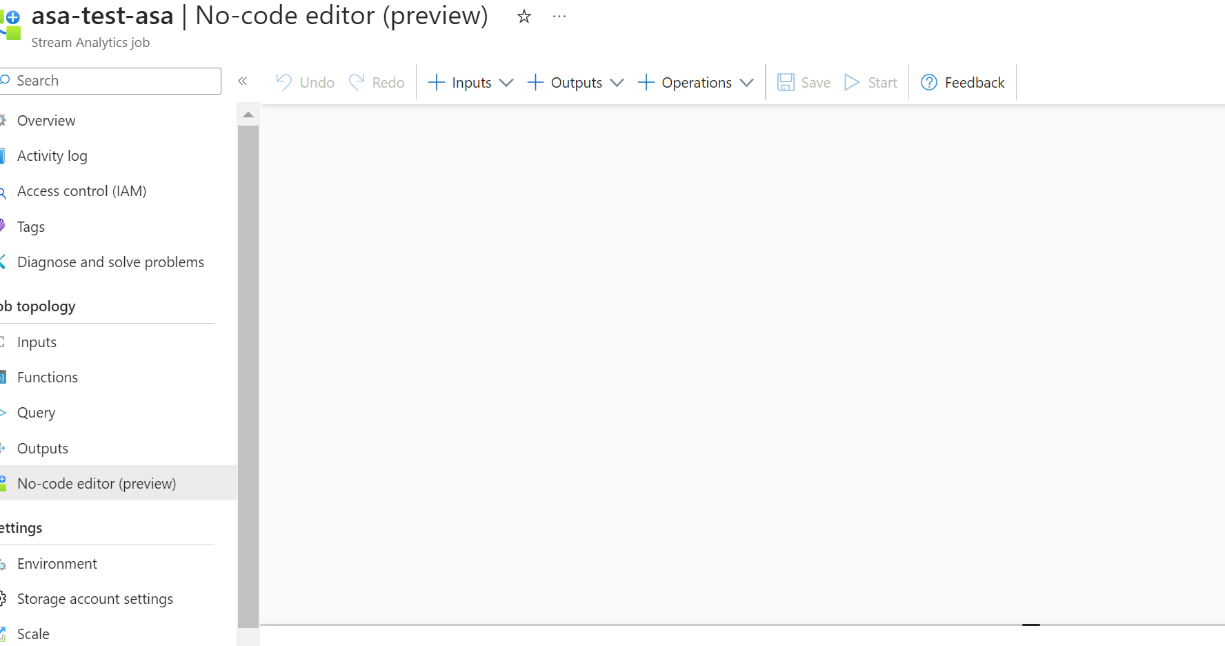 I can't use the Azure Stream analytic no code editor - Microsoft Q&A