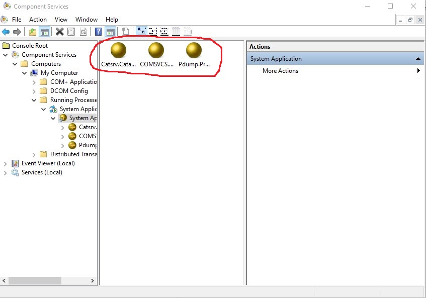 Did I mess something up by clicking icons in Component Services ...