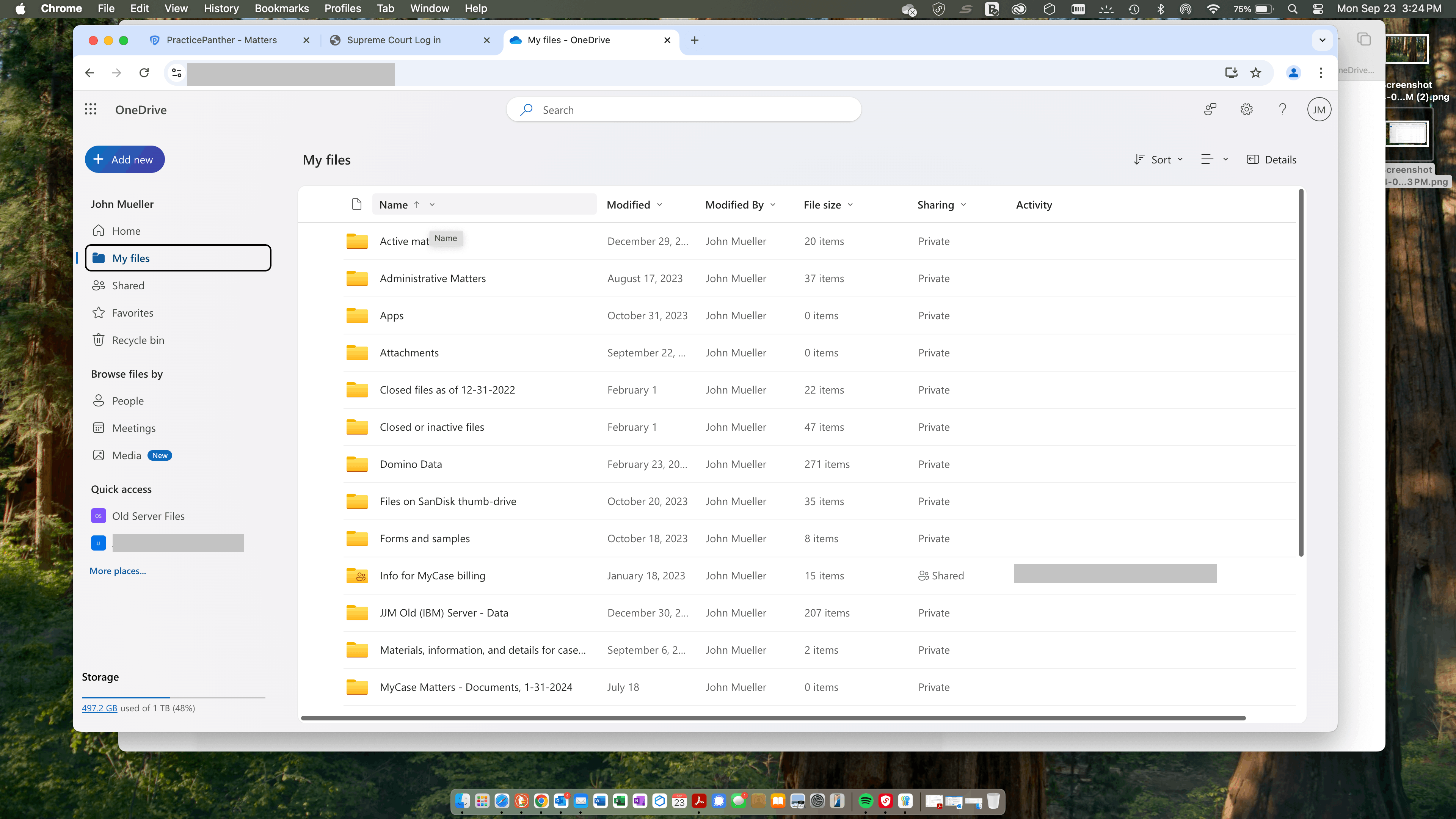 The icons on my Microsoft 365 OneDrive account fail to display after ...