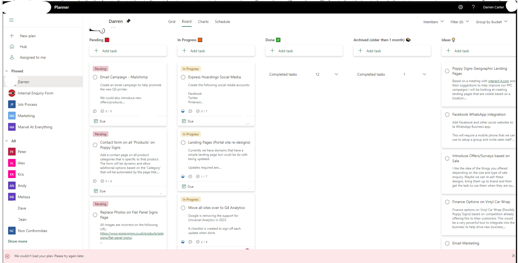 All data on Planner has disappeared - Microsoft Q&A