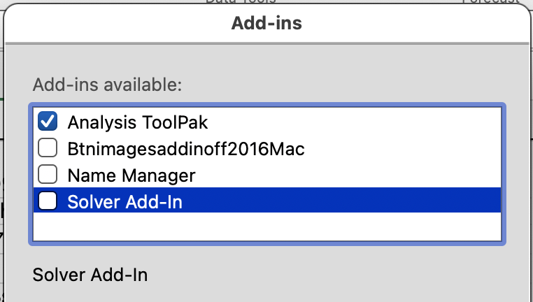 SolverTable in Excel for Mac - Microsoft Q&A