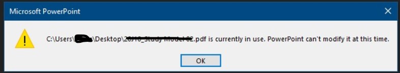 PowerPoint error when saving PDF. - Microsoft Q&A