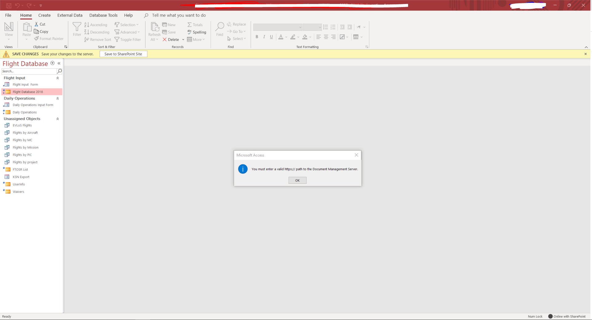Microsoft Access file cannot save to Sharepoint - Microsoft Q&A