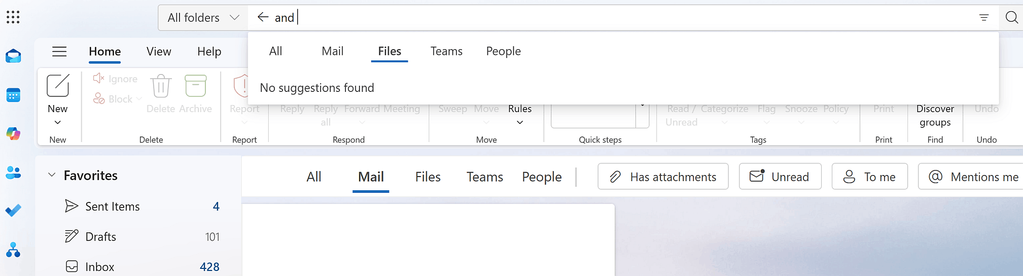 Search Not Working in Outlook Web - Microsoft Q&A