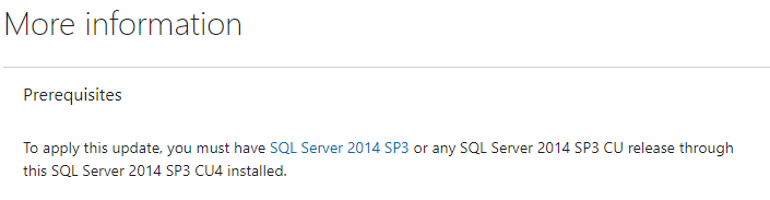 SQL Server 2014 SP - Microsoft Q&A