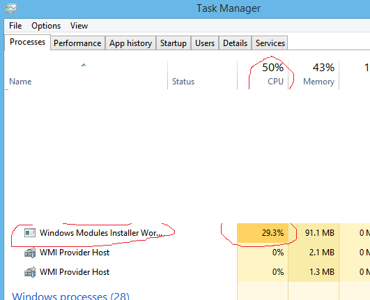 High CPU and disk usage while system is idle. - Microsoft Q&A