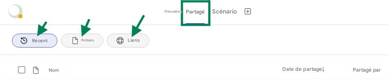 QRécentFichiersLiensDiscussionPartagéScénario+NomDate de partage↓Partagé par