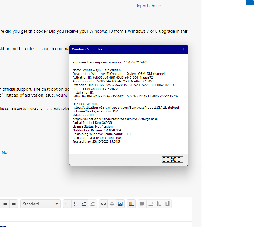 Is there any way to contact windows support directly? If not how might ...