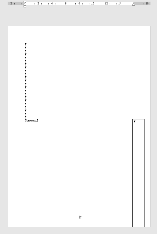 Word sidebar text moving along with main text - Microsoft Q&A