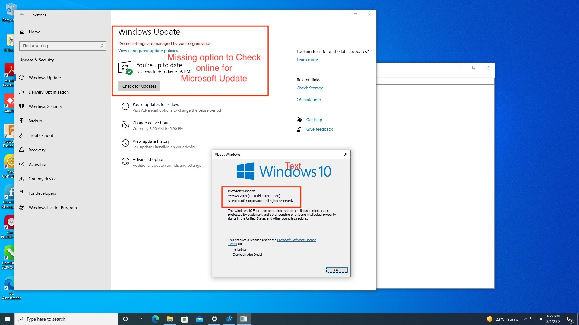 Unable to update Windows 10 via GPO - Microsoft Q&A