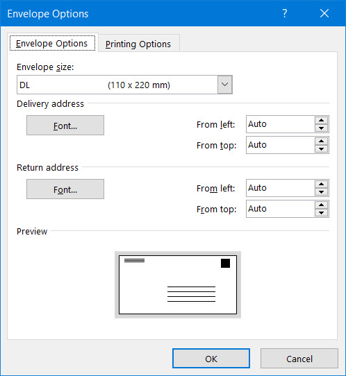 Mail Merge and envelope printing - Microsoft Q&A