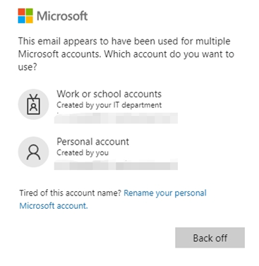 I want to remove my work email address that is connected to my personal ...