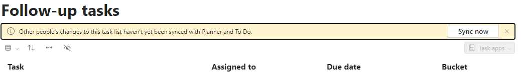 Tasks created in Teams Meeting Loop Agenda are not synced - Microsoft Q&A