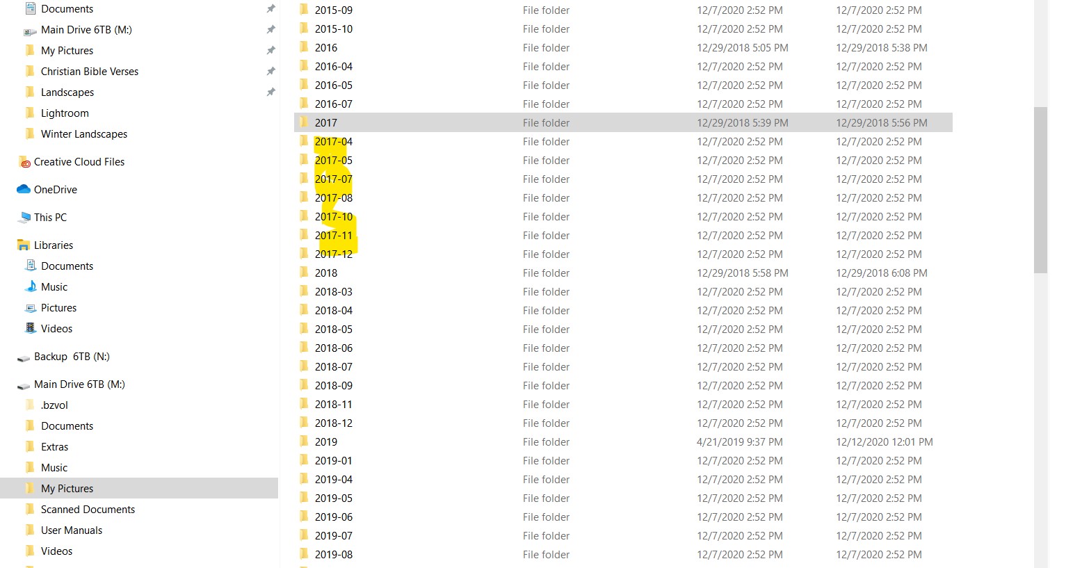 My Pictures Folders Now Show Folder - Month - Microsoft Q&A