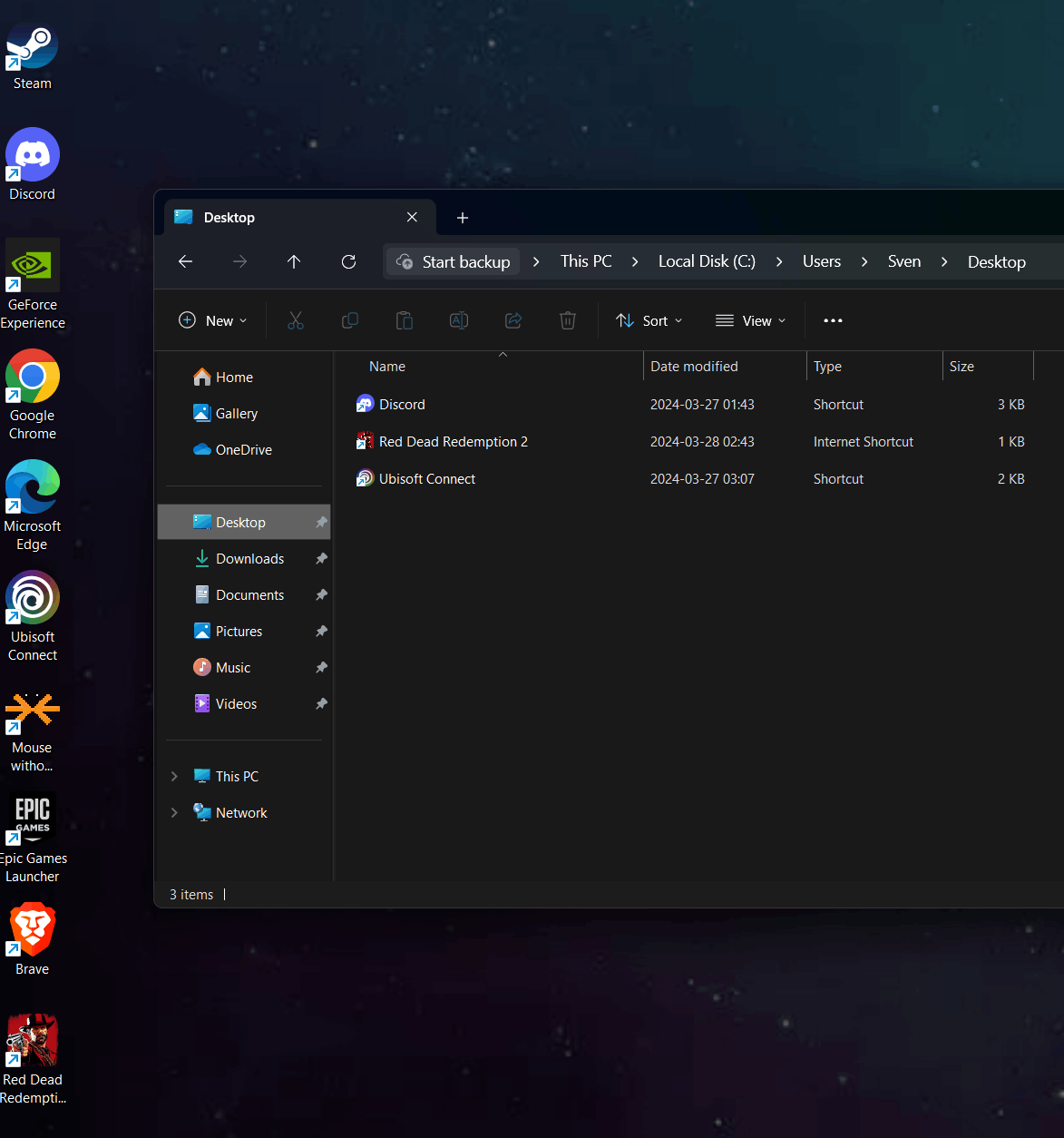Windows 11: Desktop has stuff, but desktop folder is empty - Microsoft Q&A