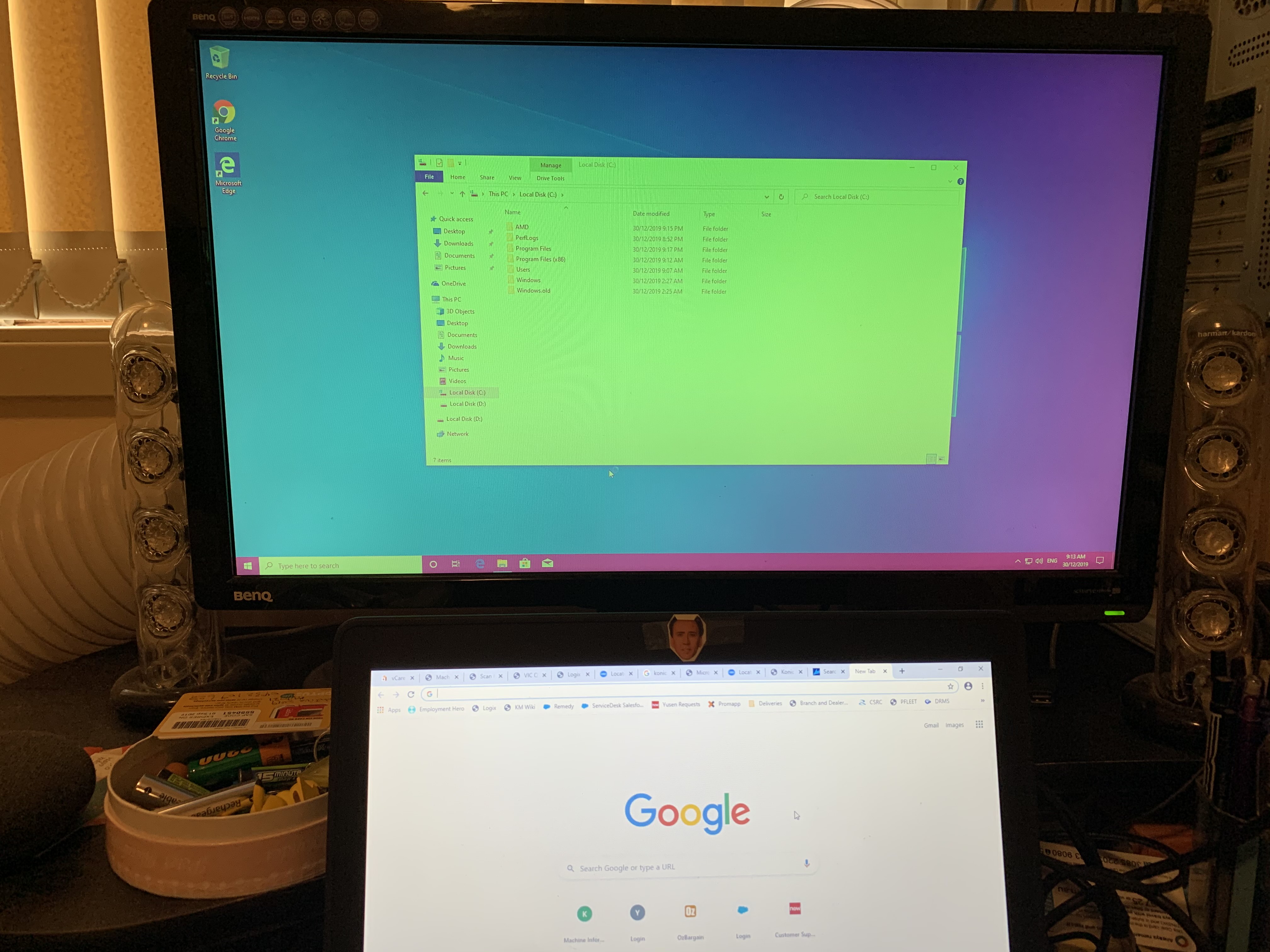 After upgrading to windows 10 screen display turned red - Microsoft Q&A