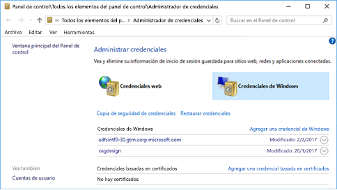 Credential Manager in Windows