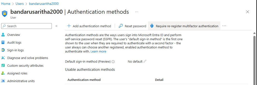 Unable to switch to default directory and login with MFA - Microsoft Q&A