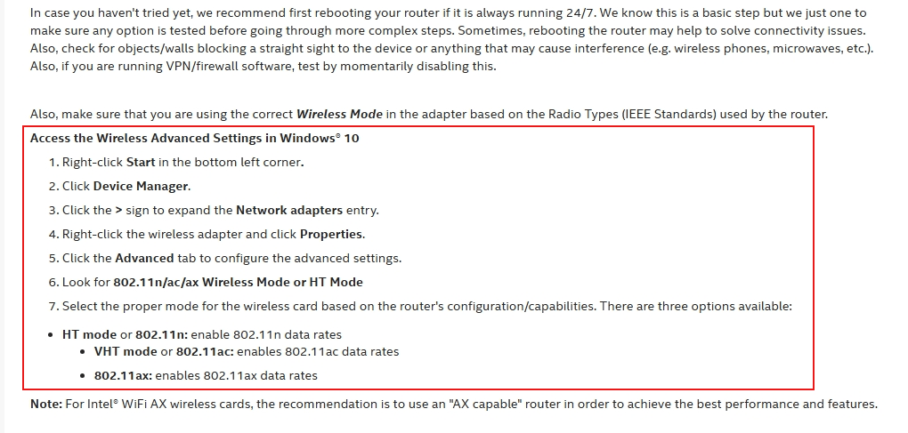WiFi Randomly disconnected with WLAN log Capability change - Microsoft Q&A