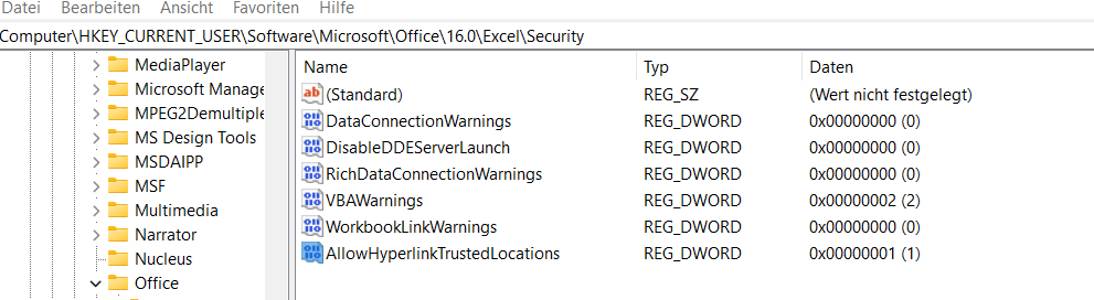 Remove security question when I click a link in Excel - Microsoft Q&A