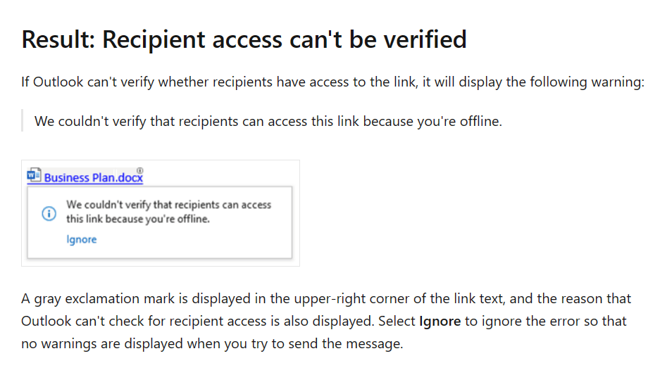 Adding hyperlink adds grey highlight and circle with exclamation mark ...