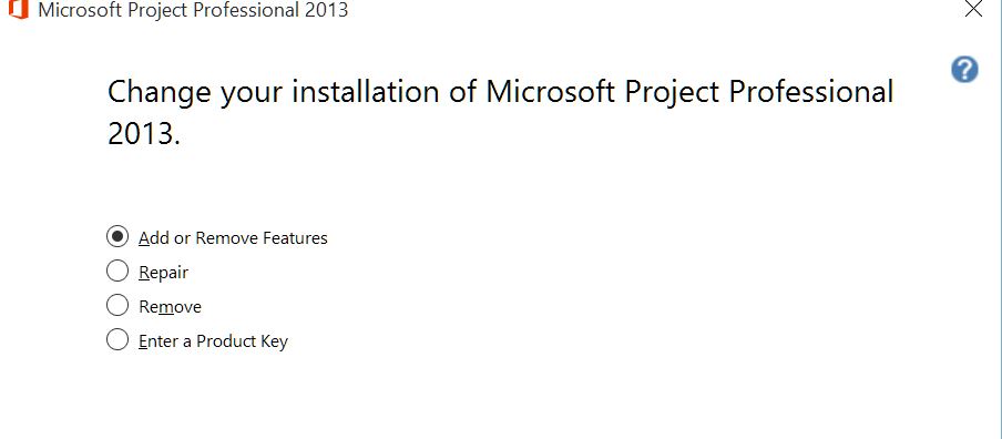 Error message in Microsoft Project Professional 2013 - Microsoft Q&A