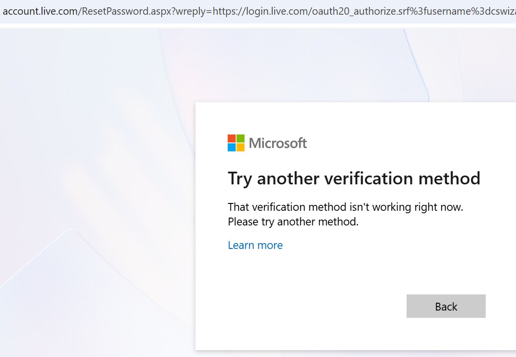 Try another ver method