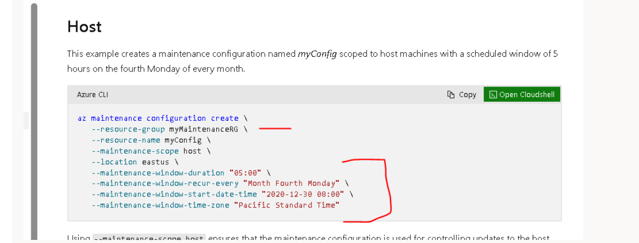 Queries around maintenance configuration - Microsoft Q&A