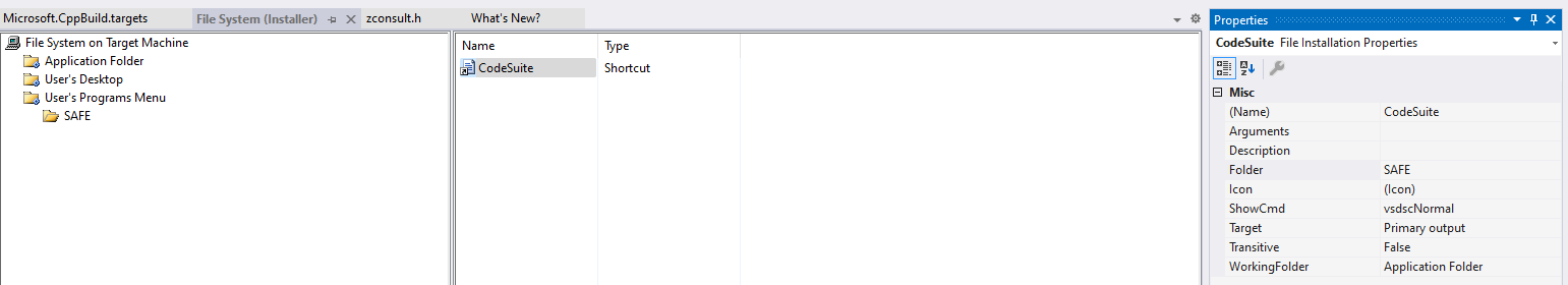 Installer screenshot