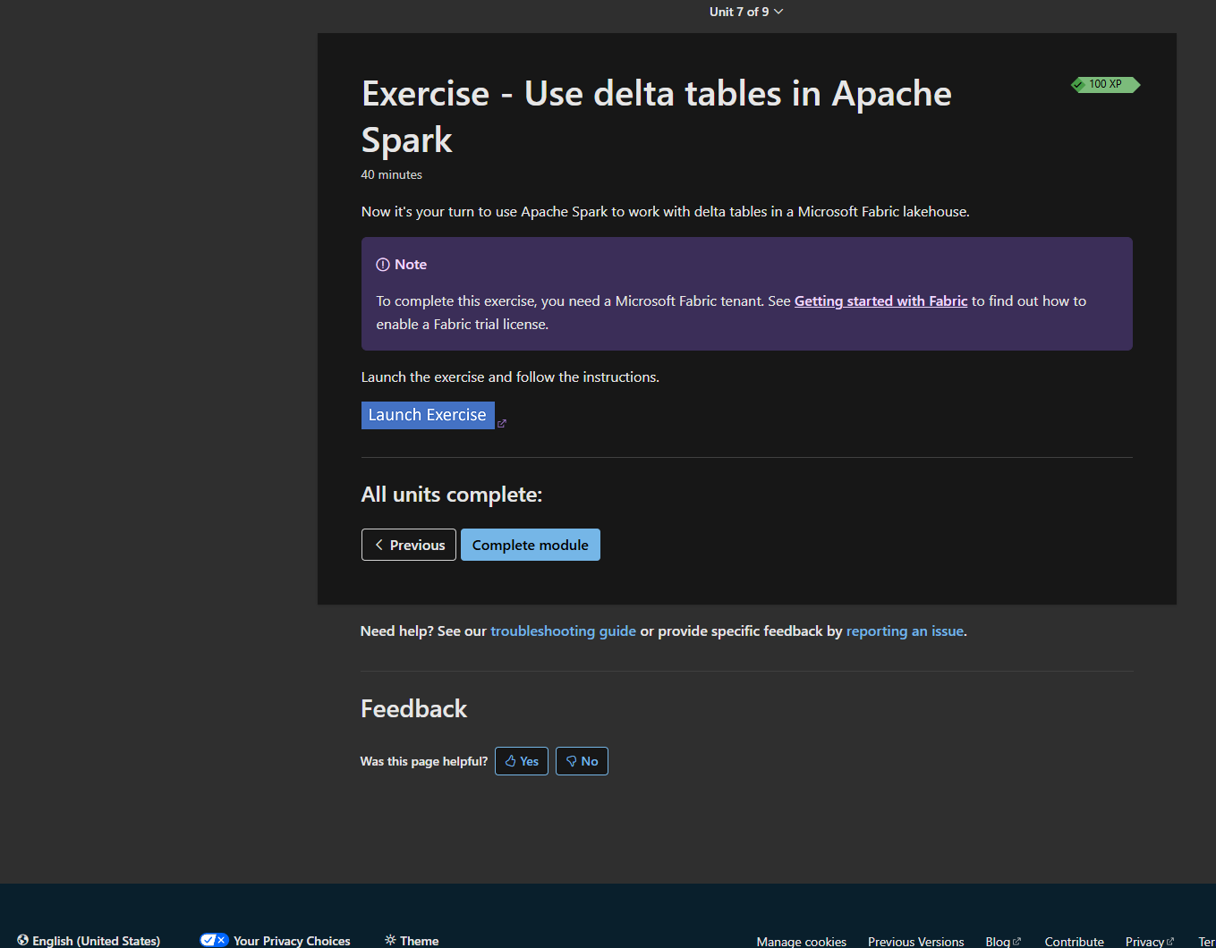 2024-11-19 18_20_44-Exercise - Use delta tables in Apache Spark - Training _ Microsoft Learn