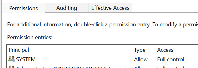 Permission issues fixed then revert back to 