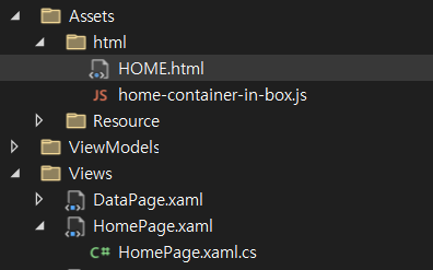 Is there a way to put HTML files on the screen without building them in ...