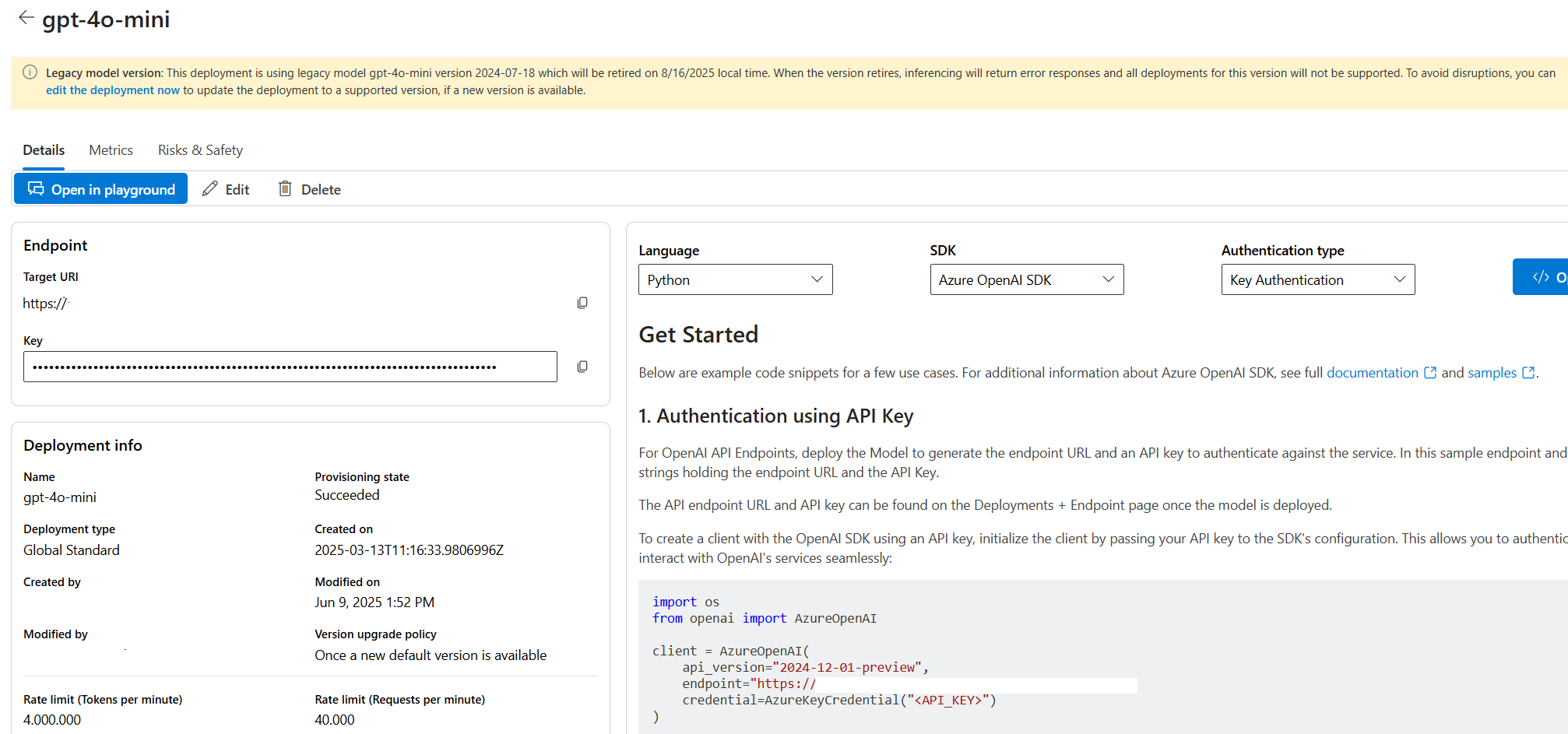 azure-ai-foundry-warning