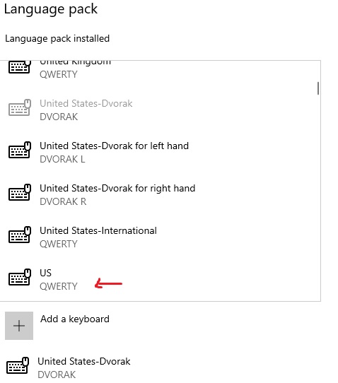 Windows 10 touch keyboard does not switch keyboard layouts. - Microsoft Q&A