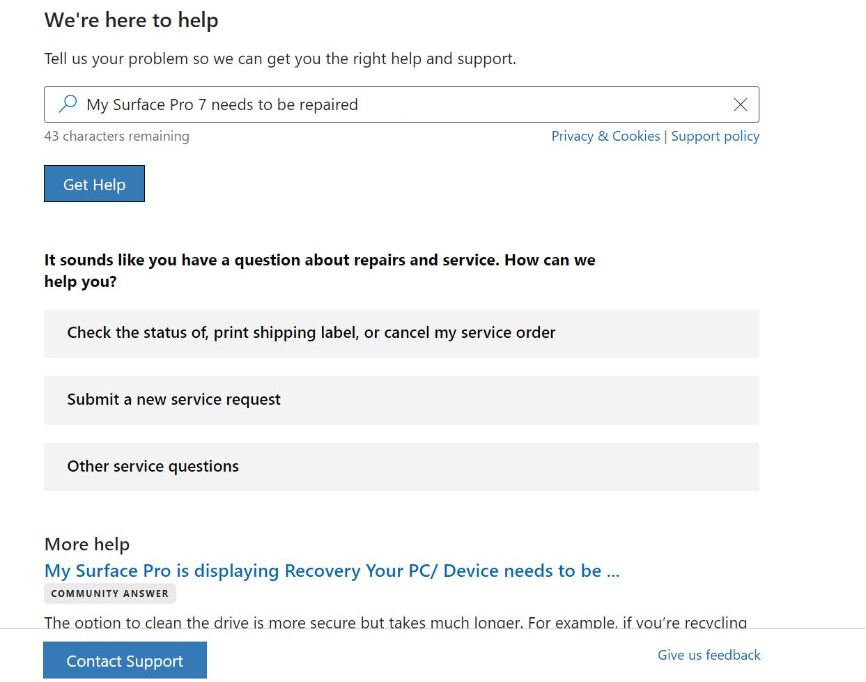 Microsoft Surface Pro repair service failure - Microsoft Q&A