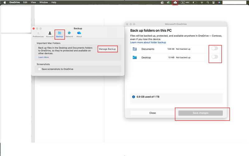 How to ensure that my directory on desktop and a mac backs up to icloud ...