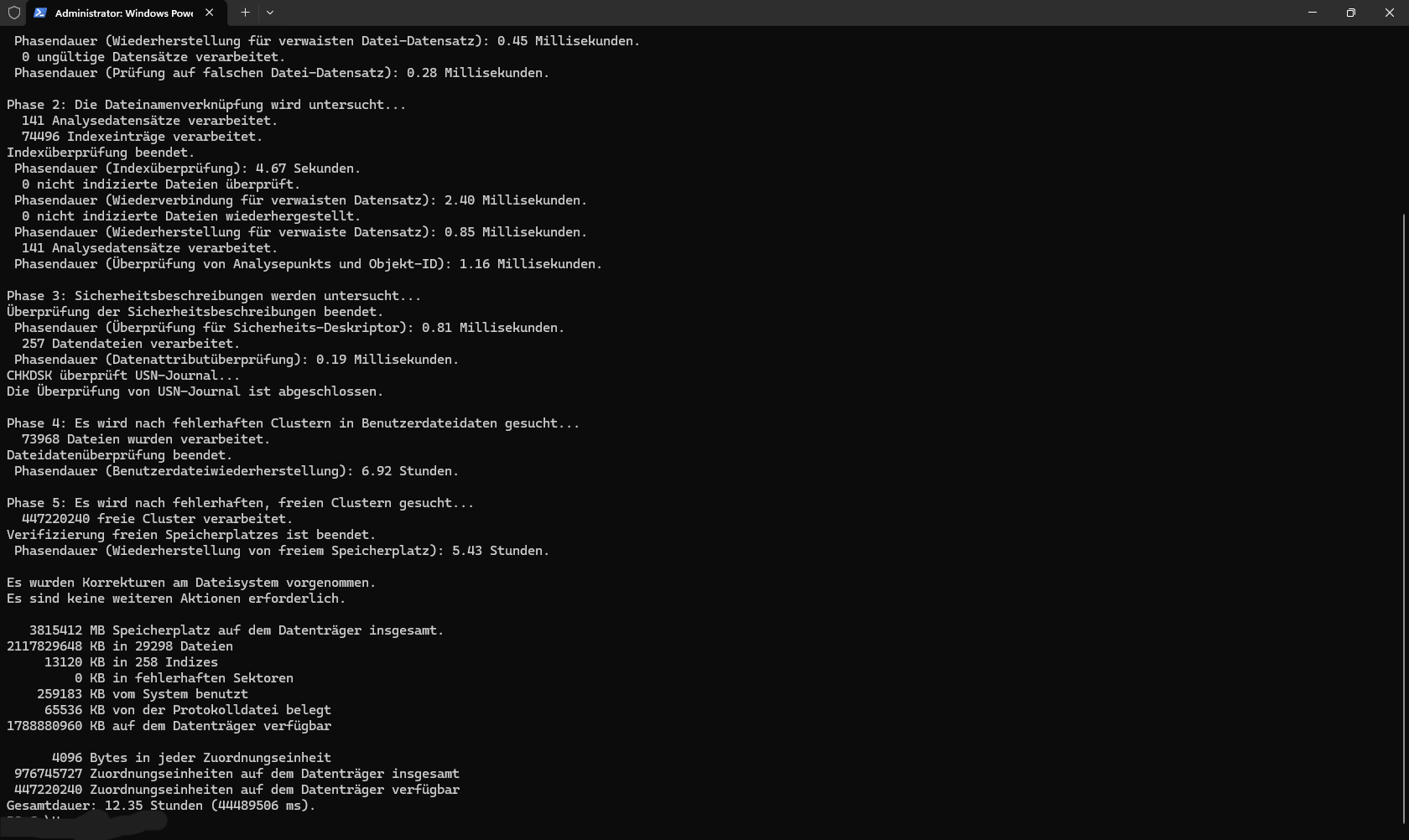 chkdsk