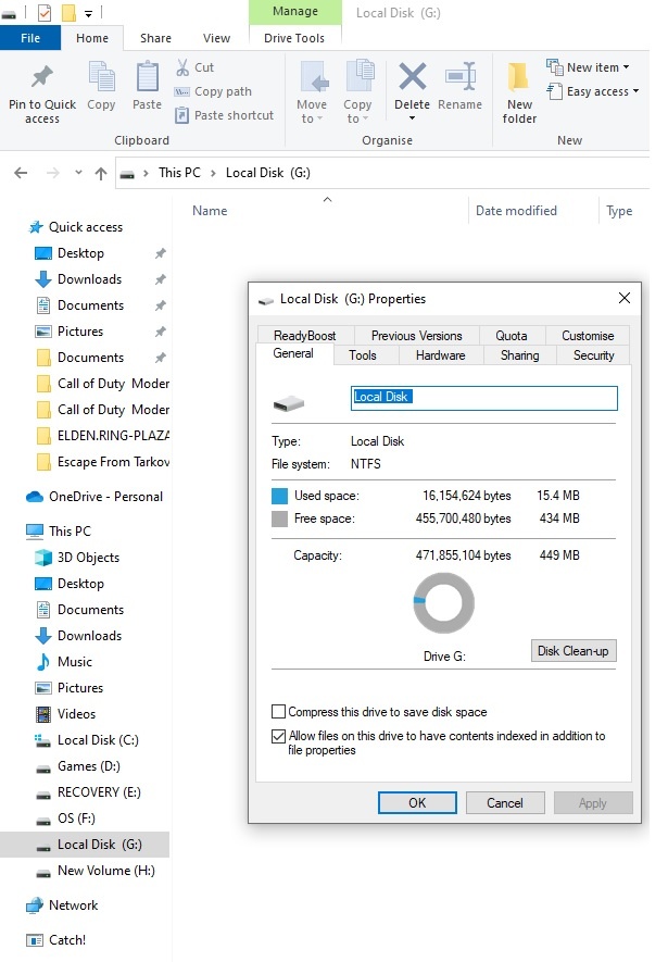 Local Disk remains in This PC after unplugging and plugging in HDD ...