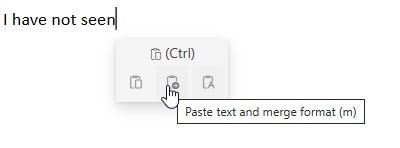 Is there a way to make sure that when typing an email, after copying ...
