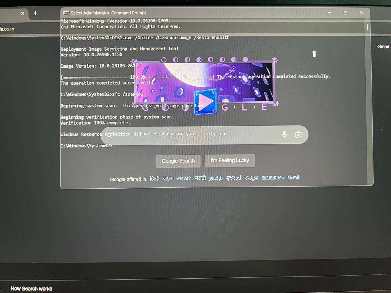 Transparency Issue with Chrome when I open other apps. - Microsoft Q&A