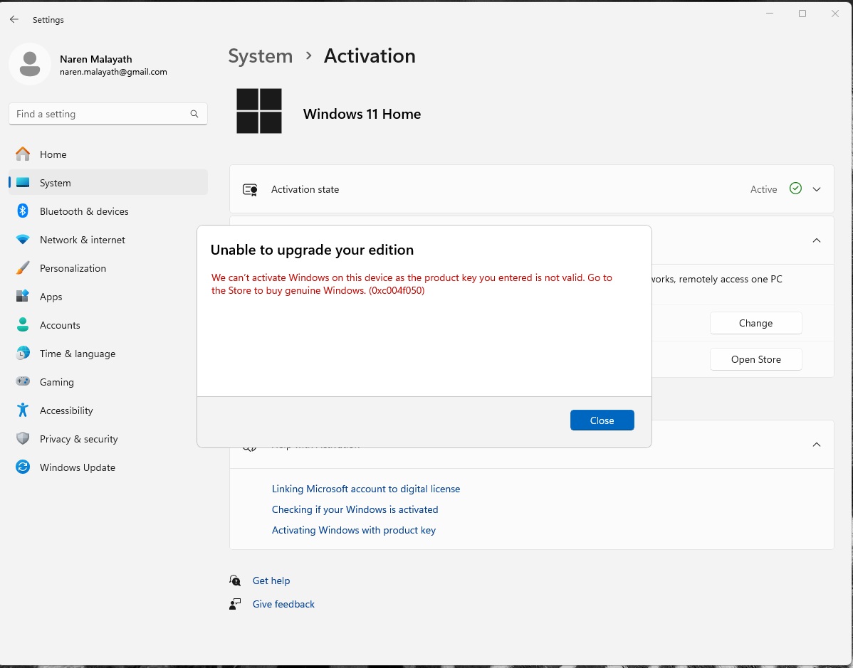 Windows Pro Activation - Microsoft Q&A