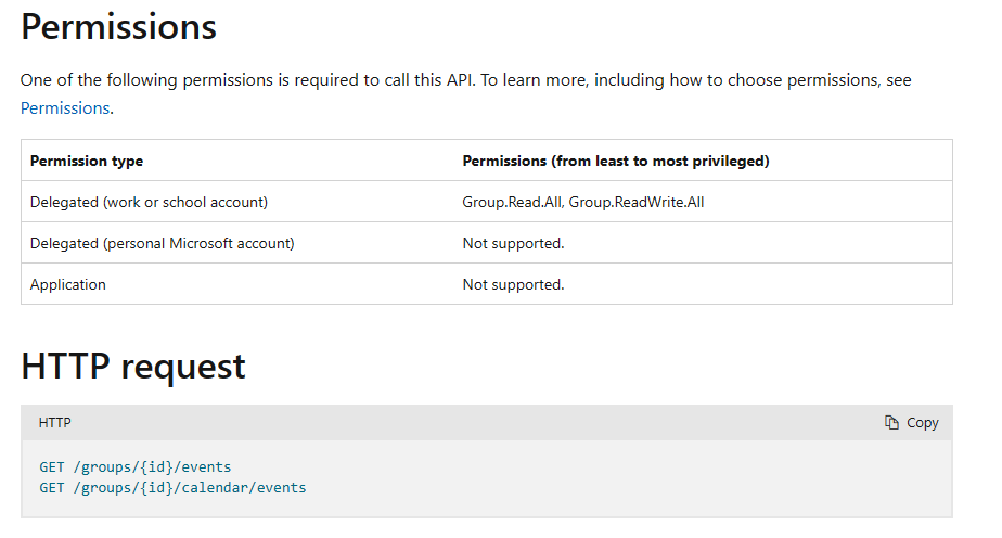 access denied to get event details - Microsoft Q&A