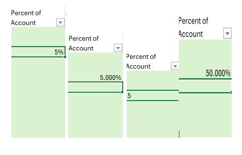 Why is my Percent formatted column in Excel only displaying a ...